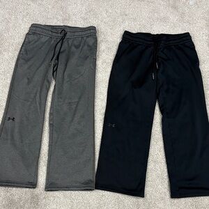 Under Armour Black and Gray Cold Gear Sweat pants